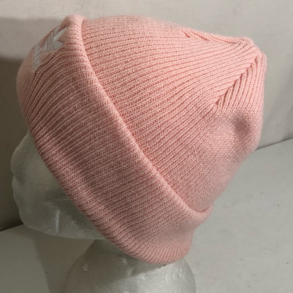 Adidas Ribbed Knit Cuffed Logo Beanie Women's OS - Picture 2 of 2